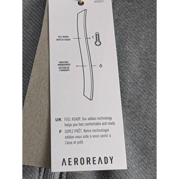 Adidas Mens Medium Grey AEROREADY 1/4 Zip Pullover Sweatshirt Long Sleeve NWT - Picture 15 of 16